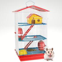 Gaiola grande para hamster Completa para Roedores 3 Andares - Jel Plast