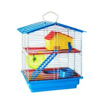 Gaiola Hamster 2 Andares com Teto Plástico - Jel Plast