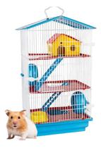 Gaiola Hamster 3 Andares Com Toca Brinquedo Completo