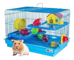 Gaiola Hamster 3 Andares Space Labirinto C/ Tubos