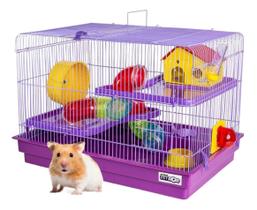 Gaiola Hamster 3 Andares Space Labirinto C/ Tubos