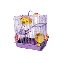 Gaiola Hamster 3 Andares Super Luxo Lilás