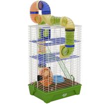 Gaiola Hamster Playground 3 Andares com Tubos