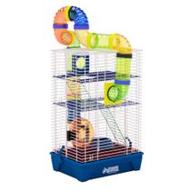 Gaiola Hamster Playground 3 Andares com Tubos Quatiguá