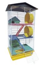 Gaiola Hamster Teto Plástico Completa 3 andares - Ornamental