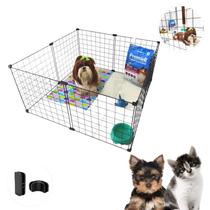 Gaiola Modular mimo Pet 8 Telas 40x40cm Tela Aramada Coelho Gato Cachorro Porquinho Flexível Leve