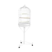 Gaiola Monaco Piu Piu com Pedestal e Rodas para Pássaros