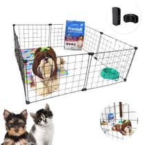 Gaiola Móvel Modular Pet 8 Telas Tela Aramada 30x40cm Coelho Gato Cachorro Montável Leve Versátil