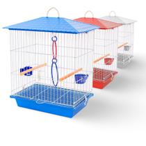 Gaiola para calopsita viveiro para passaros completa comedouro bebedouro poleiros