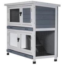 Gaiola para Coelhos AMZOSS de Madeira, 2 Andares, Impermeável, 92 x 45 x 85 cm Gaiola para Coelhos AMZOSS de Madeira, 2 Andares, Impermeável, 92 x 45 x 85 cm