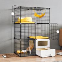 Gaiola para Gatos Oneluck de 3 Andares para Ambiente Interno com Caixa de Areia 73x45x105 cm