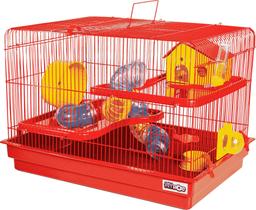 Gaiola para Hamster Big Space - Vermelha Ref.655