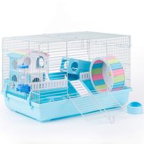 Gaiola para hamster ROBUD Gerbil Haven Habitat Blue Large