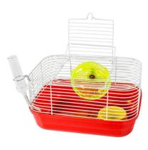 Gaiola Para Hamster Top Star Cor Vermelho Jel Plast Pet Roe