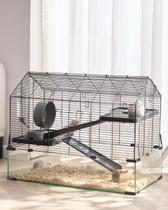 Gaiola para hamster VEVOR com visualização em 360 transparente 74,93x43,94x60,96cm Gaiola para hamster VEVOR com visualização em 360 transparente 74,93x43,94x60,96cm