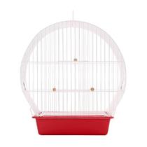 Gaiola para Pássaros Arco Top Vermelha Monaco