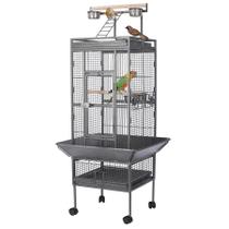 Gaiola para Pássaros HSM 157 cm em Ferro Forjado com Suporte com Rodízios