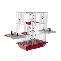 Gaiola para Pássaros Poleiros Laterais Completa com Acessórios Gaiola para Pássaros Poleiros Laterais Completa com Acessórios
