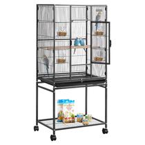 Gaiola para Pássaros VEVOR 63x42x137 cm em Ferro Forjado com Rodízios Gaiola para Pássaros VEVOR 63x42x137 cm em Ferro Forjado com Rodízios