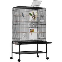 Gaiola para Pássaros Yaheetech 135cm Grande com Suporte com Rodízios Gaiola para Pássaros Yaheetech 135cm Grande com Suporte com Rodízios