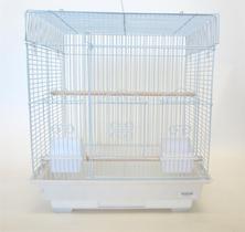 Gaiola para pássaros YML SquareTop pequena 45 cm x 35 cm branca Gaiola para pássaros YML SquareTop pequena 45 cm x 35 cm branca