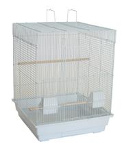 Gaiola para Pássaros YML Teto Plano Pequena Branca 58x46x46 cm Gaiola para Pássaros YML Teto Plano Pequena Branca 58x46x46 cm