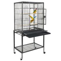 Gaiola para Pássaros ZENY de Ferro Grande 135 cm com Suporte com Rodízios Gaiola para Pássaros ZENY de Ferro Grande 135 cm com Suporte com Rodízios