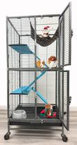 Gaiola para Pequenos Animais Mcage 52 x 51 x 114 cm, 2 Andares, Arame de 1/2" Gaiola para Pequenos Animais Mcage 52 x 51 x 114 cm, 2 Andares, Arame de 1/2"