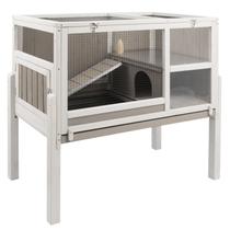 Gaiola para Porquinho-da-Índia PetsCosset com Suporte de Madeira 97x53x94cm