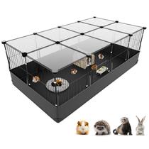 Gaiola para porquinho-da-índia Tresbro 122 x 61 x 41 cm com tapete impermeável