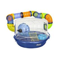 Gaiola para Roedores Quatiguá Azul Arena Redonda para Hamsters