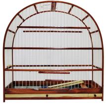 Gaiola Passarinho Em Madeira - Canário / Azulão / Curió