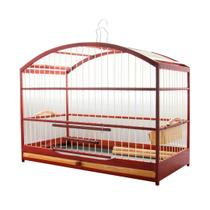 Gaiola Passarinho em Madeira Para Passeio - Trinca Ferro - Coxo Lateral