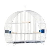 Gaiola Pássaro Oval Branca E006 - Gaiolas Londrina