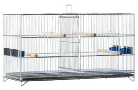 Gaiola Pássaros Criadeira Simples Prata - Gaiolas Londrina P002