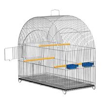 Gaiola Pássaros Galador Arco Íris Prata P025 - Gaiolas Londrina