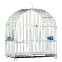 Gaiola Pássaros Malha Fina com Grade Prata P005G - Gaiolas Londrina