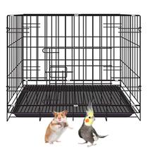Gaiola Pet Aves Passaros Hamster Porquinho da India Filhote Animal de Estimaçao Transporte Pet Shop Bandeja Removivel