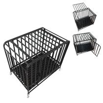Gaiola Pet Cao Gato Cachorro Animal de Estimacao Canil Pet Shop Rodinhas Transporte Bandeja Removivel Seguro Movel