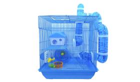 Gaiola Pet Para Hamster E Roedores 2 Andares Com Drinker, Labirinto, Comedouro E Rodinha American Pets