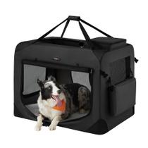 Gaiola portátil para cães Feandrea UPDC90H 91x63x63 cm preta Gaiola portátil para cães Feandrea UPDC90H 91x63x63 cm preta