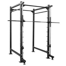 Gaiola Power Rack com Barra Guiada Smith Ponteira Comum