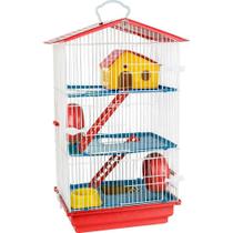 Gaiola Roedor Hamster 3 Andares Rodinha Escadinha Jel Plast Gaiola Roedor Hamster 3 Andares Rodinha Escadinha Jel Plast