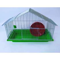 Gaiola Transporte Para Hamster Modelo Chalé Com Rodinha