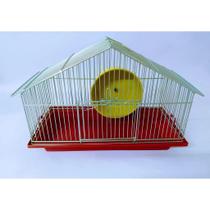Gaiola Transporte Para Hamster Modelo Chalé Com Rodinha