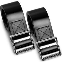 Gait Belt Shappy Vinyl, 2 peças, 152 cm, dispositivo de assistência preto
