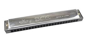 Gaita Csr Bee Harmonica 24 Furos Cromada 96 Vozes