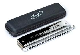 Gaita De Boca Chromatic Deluxe Hering 64 Vozes Dó 6164c