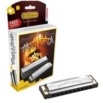 Gaita de Boca em Ré D Harmônica Hot Metal Hohner Tocar Rock Gaita de Boca em Ré D Harmônica Hot Metal Hohner Tocar Rock