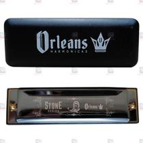 Gaita de Boca Harmônica Orleans Stone Series Diatônica Afinação D(Ré) - Orleans